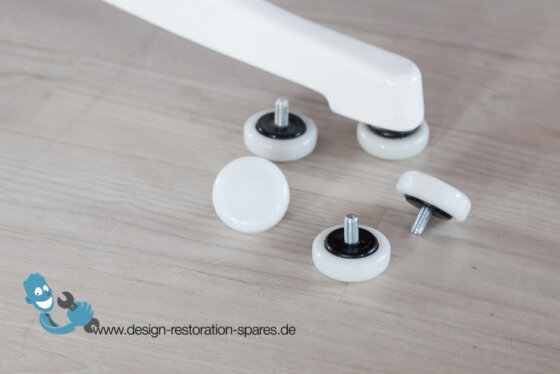 Set of 4 x Glides for Pedestal Dining Table | Herman Miller | George Nelson | original VITRA