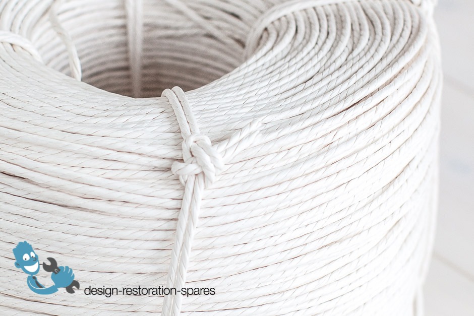 4mm Laced Danish Paper Cord (1KG) Natural White