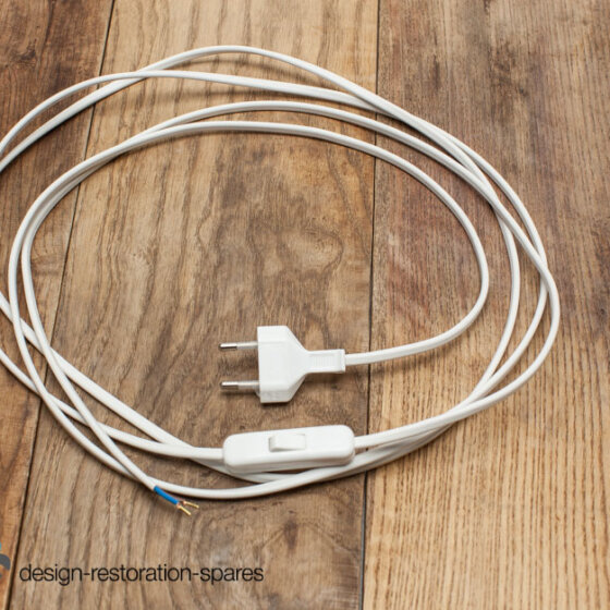 Replacement Cord Cable Set with Switch & Plug for Verner Panton Panthella Table Lamp
