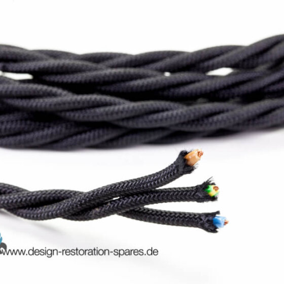 Textile Cable With Twisted Single Braided Cable