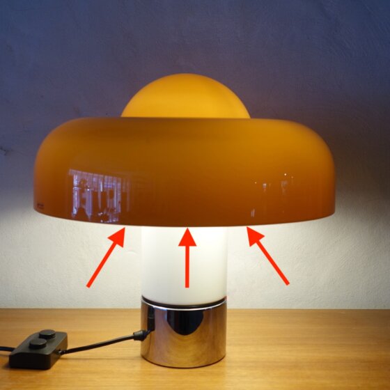 Set of 3 Ball Nuts for Brumbury Lamp by Luigi Massoni for Guzzini